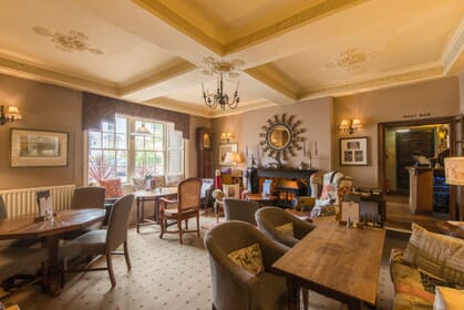 boot bar at the Luttrell Arms HOtel Dunster