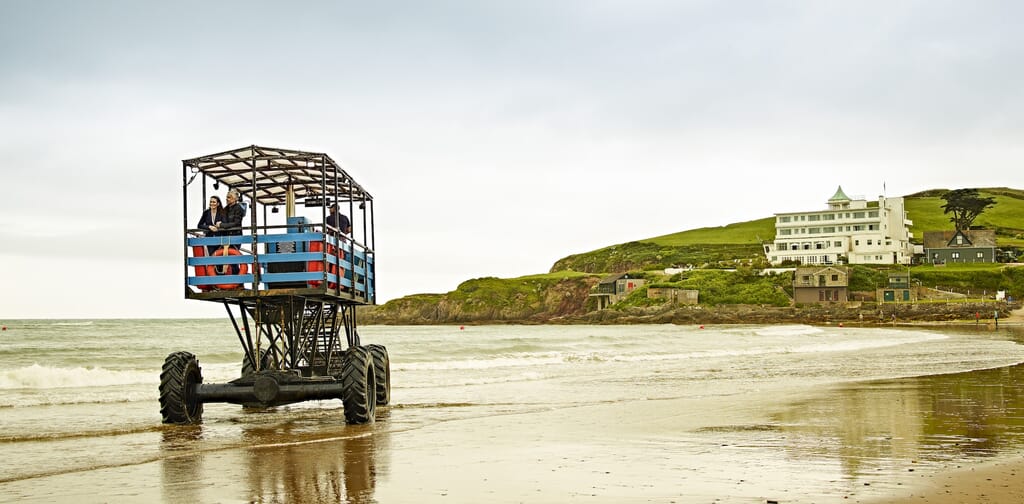 Sea Tractor at Burgh Island Sea Tractor at Burgh Island