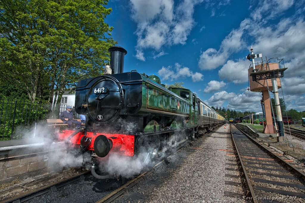 Steam train in South Devon Steam train in South Devon