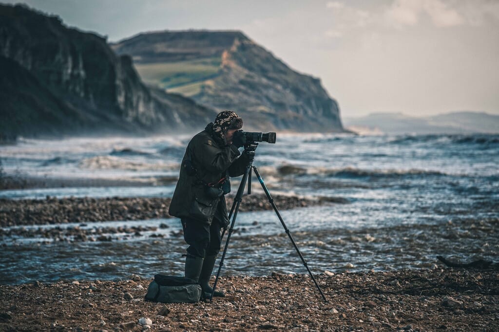 Things-to-do-in-lyme-regis: Simon Emmett photographing Things-to-do-in-lyme-regis: Simon Emmett photographing