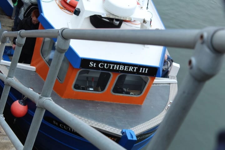 St Cuthbert Boat in Seahouses Harbour