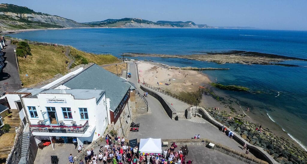 Things-to-do-in-lyme-regis Marine Theatre Ariel View Things-to-do-in-lyme-regis Marine Theatre Ariel View