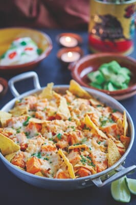 Close up of tex-mex spicey cottage pie