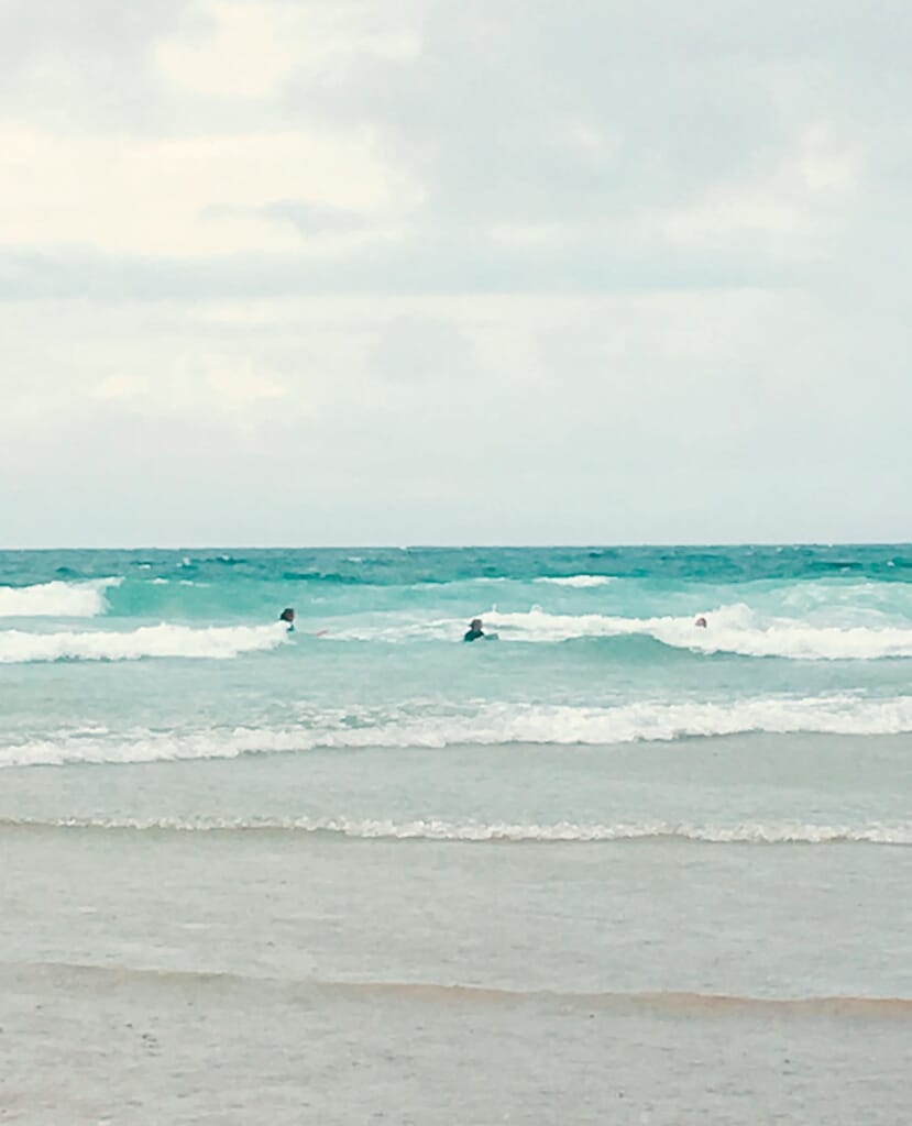 Body Boarding on Mawgan Porth beach Body Boarding on Mawgan Porth beach
