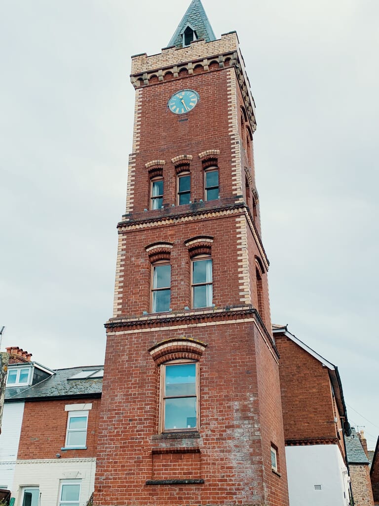Exterior shot of Peter's Tower in Lympstone, Devon