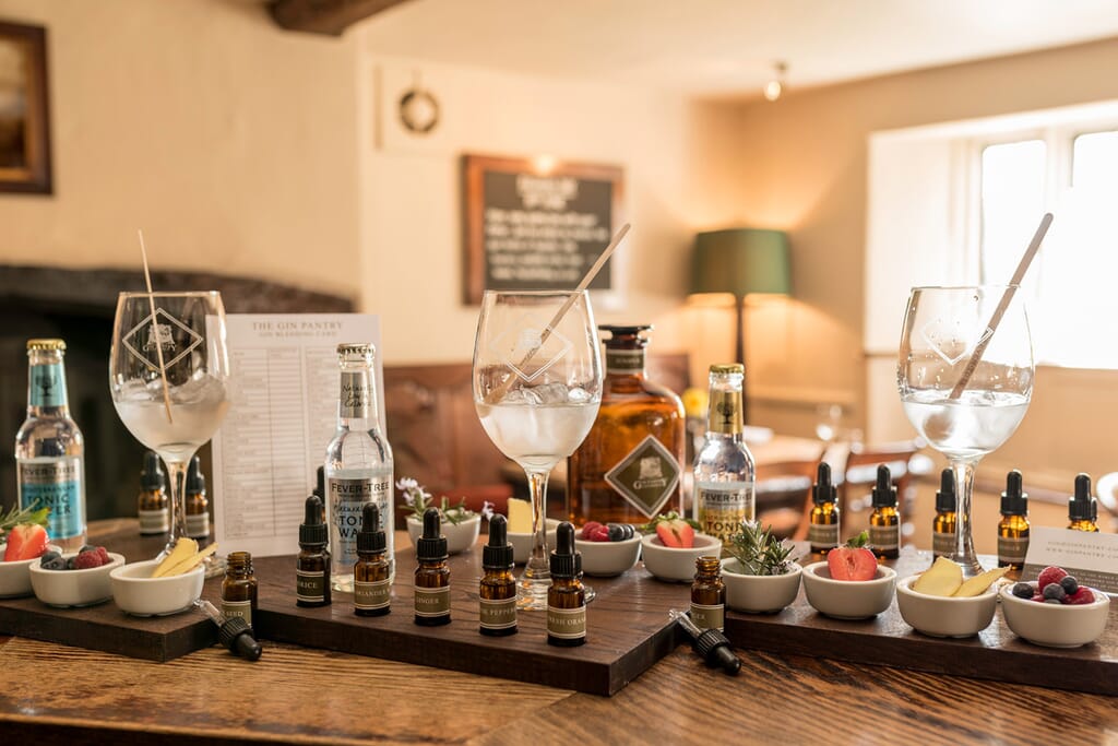 Gin blending experience at the Gin Pantry Cotswolds