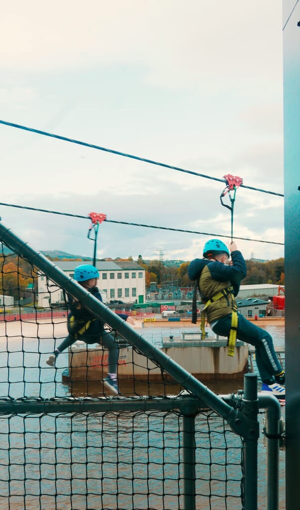 Zipline at Adventure Parc Snowdonia Zipline at Adventure Parc Snowdonia