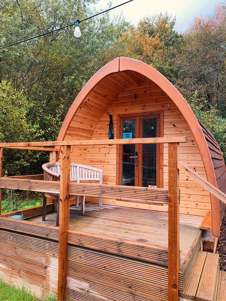 Glamping pods at Surf Snowdonia Glamping pods at Surf Snowdonia