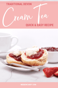 Devon cream tea with jam