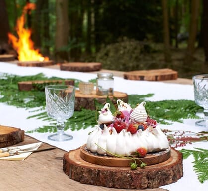 forage and feast experience uk outdoor dining table