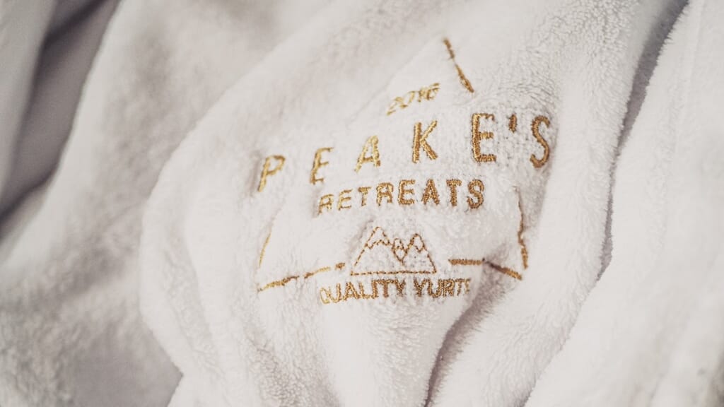 peake's retreats yurts in Staffordshire - branded robes peake's retreats yurts in Staffordshire - branded robes
