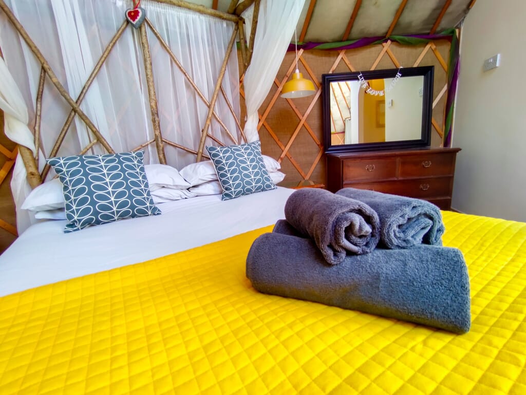 The Roundhouse HandCrafted Glamping Yurt in Somerset
