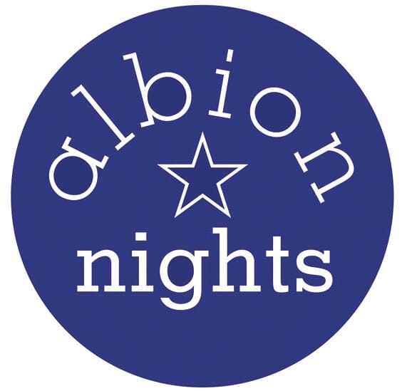 Albion Nights log cabin in norwich, norfolk - logo