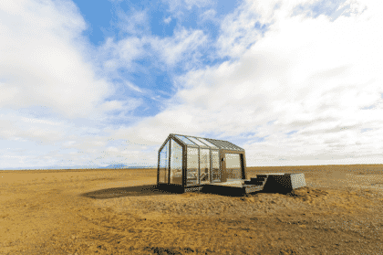 The Glass Cottages in Iceland - Outside shot
