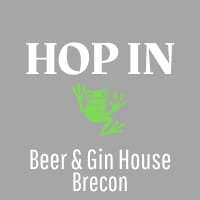beer and gin house in brecon - Hop In logo