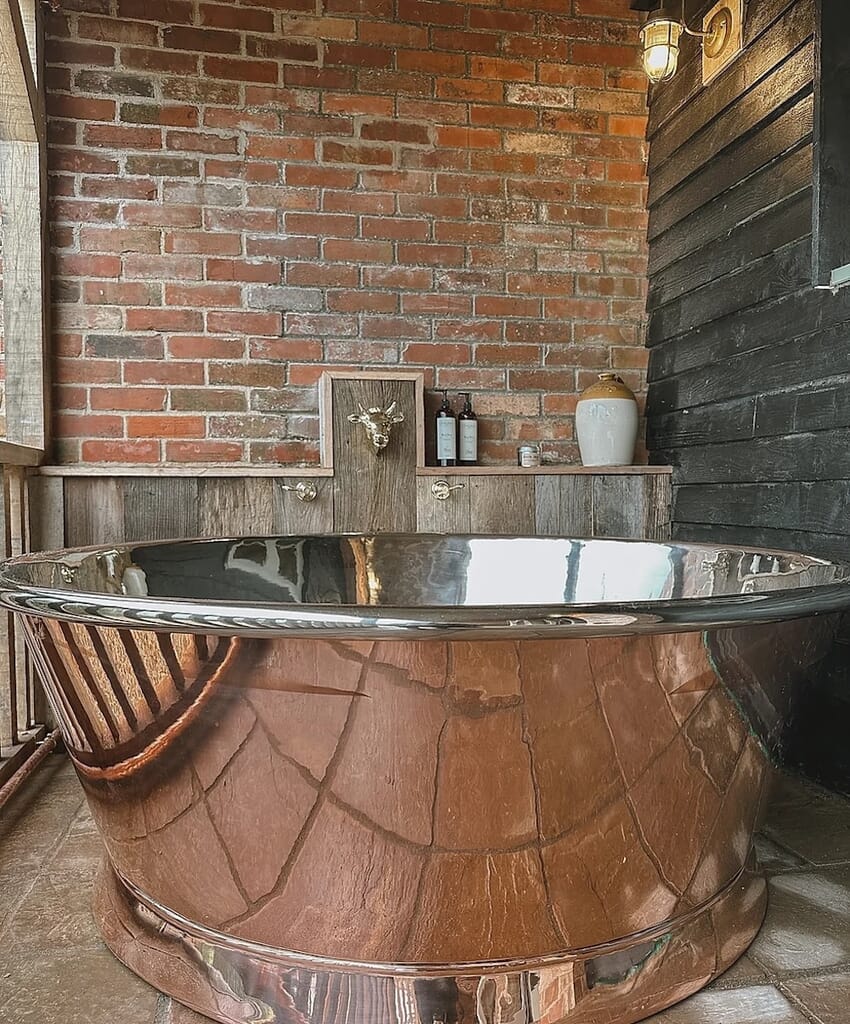 bath at the cider room at outbuildings in bridport bath at the cider room at outbuildings in bridport