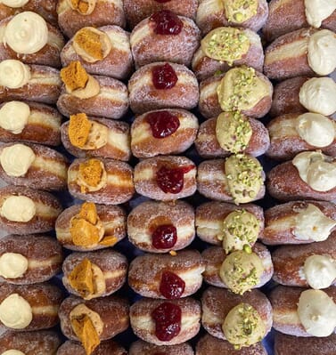 Bread Ahead Doughnut Making Class London - Doughnut Selection