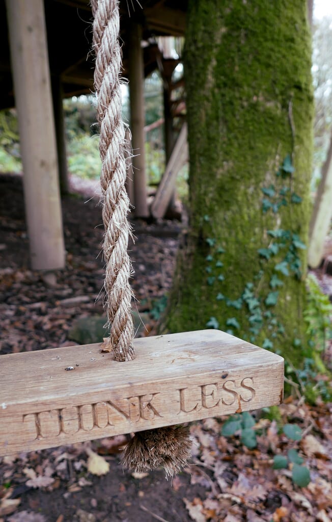 Hudnalls Hideout - treehouse to stay in, Wye Valley. Rope swing Hudnalls Hideout - treehouse to stay in, Wye Valley. Rope swing
