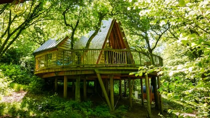 the hudnalls hideout treehouse - exterior