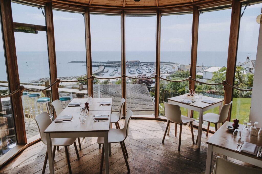 oyster house restaurant in Lyme Regis - the view oyster house restaurant in Lyme Regis - the view