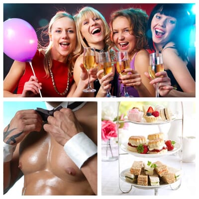 afternoon-tease-hen-party montage of images