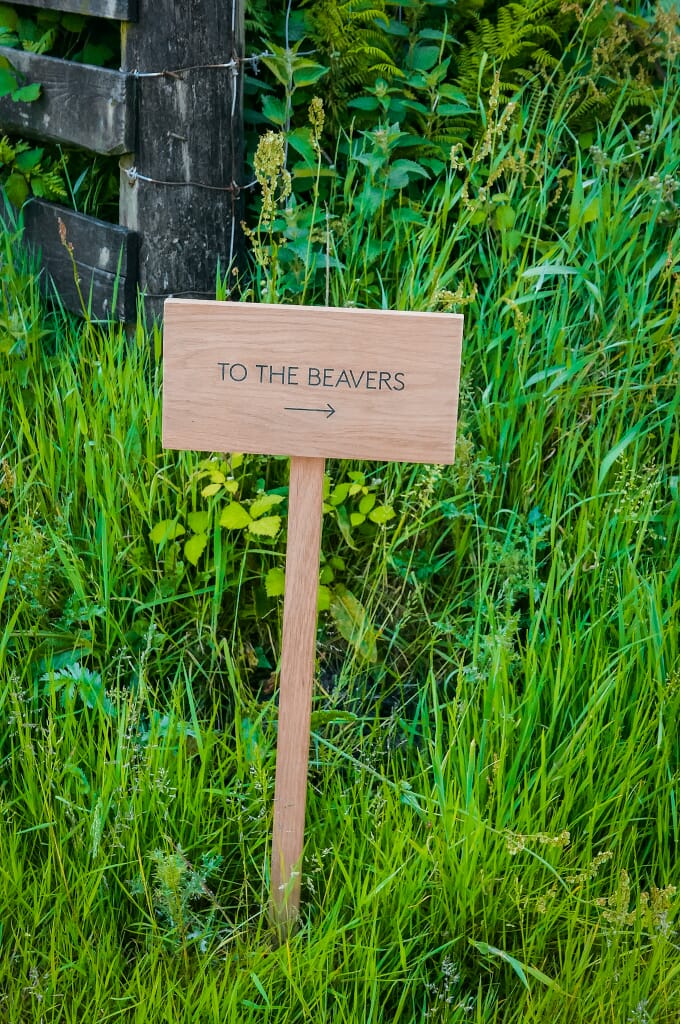 Cabilla Cornwall wellness retreats- beaver sign