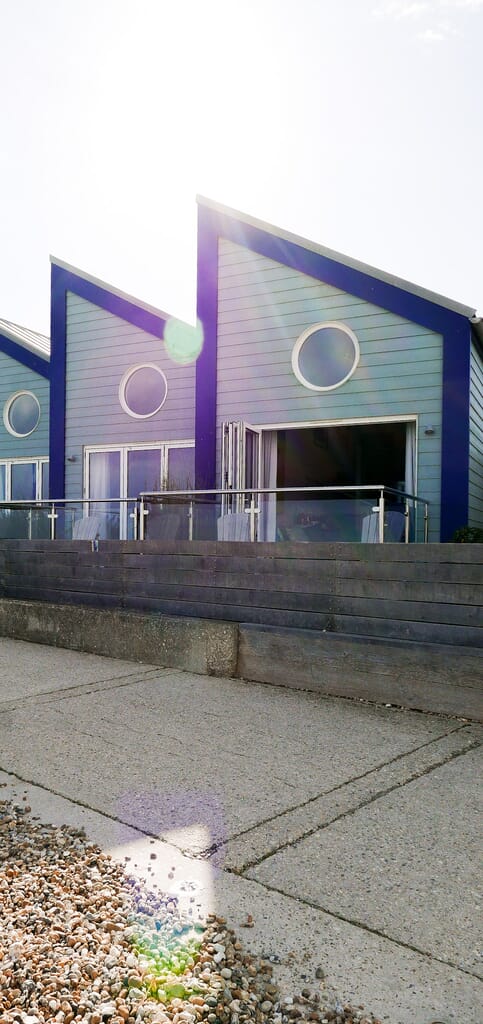 beachcroft-beach-huts: exterior of huts beachcroft-beach-huts: exterior of huts