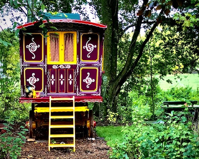 The Meadow Glamping in Hampshire - wild billy's gypsy caravan