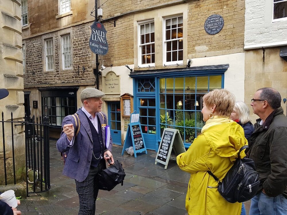 savouring bath walking food tour: mike by sally lunn's
