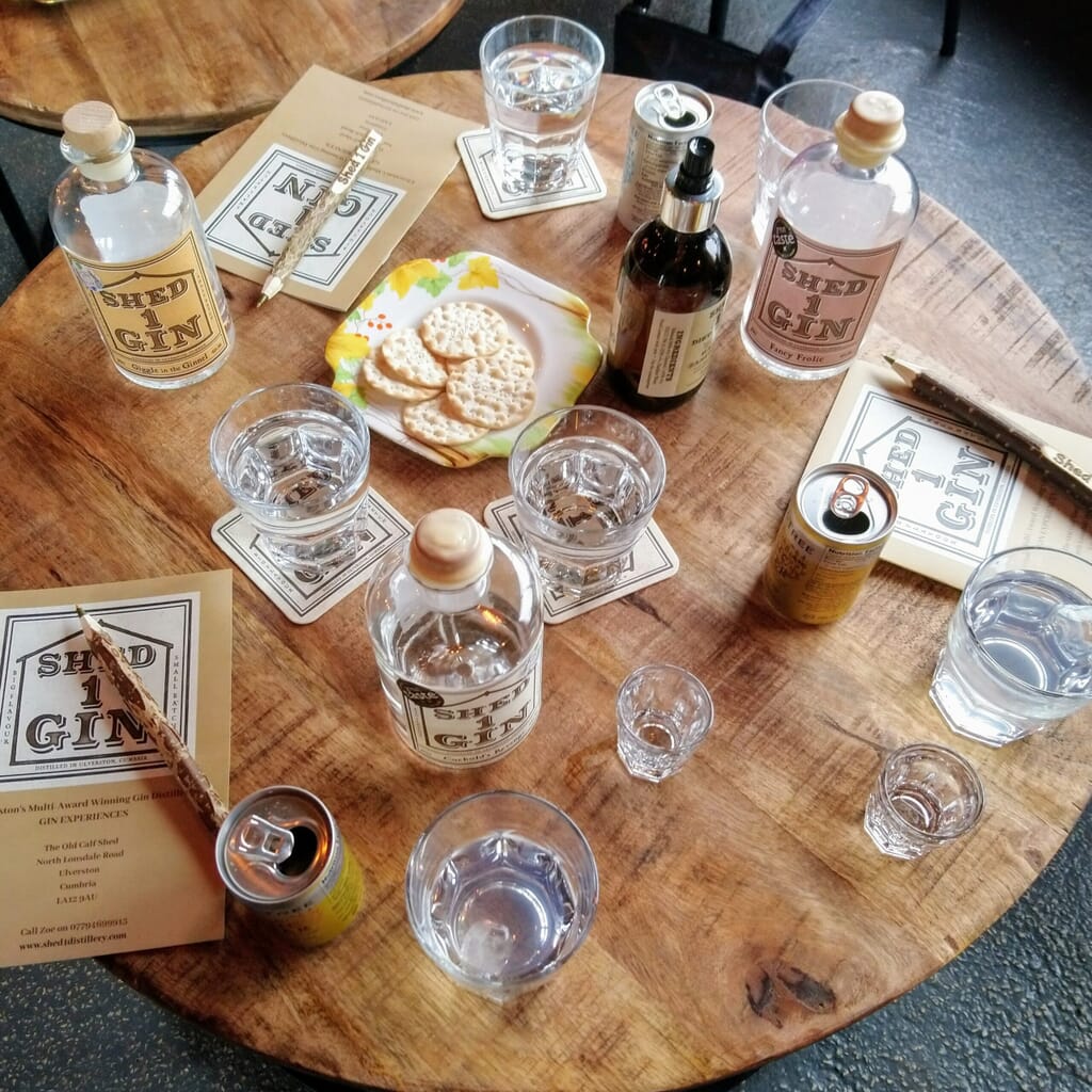 Shed 1 gin blending and tasting