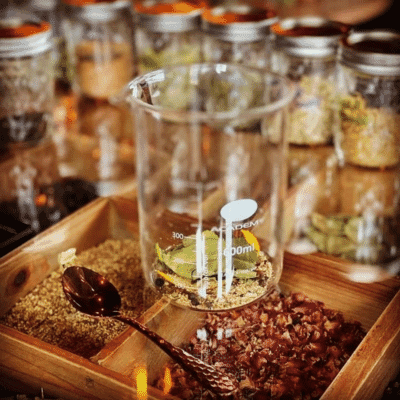 Shed 1 gin blending botanicals