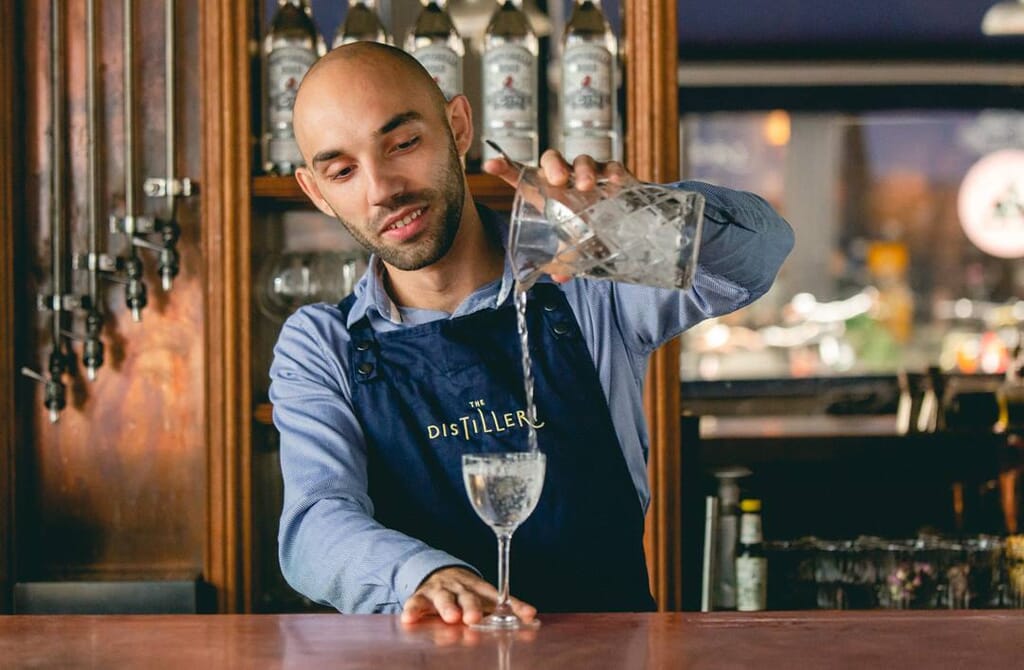 The Distillery Gin Hotel Portobello Road London - bartender