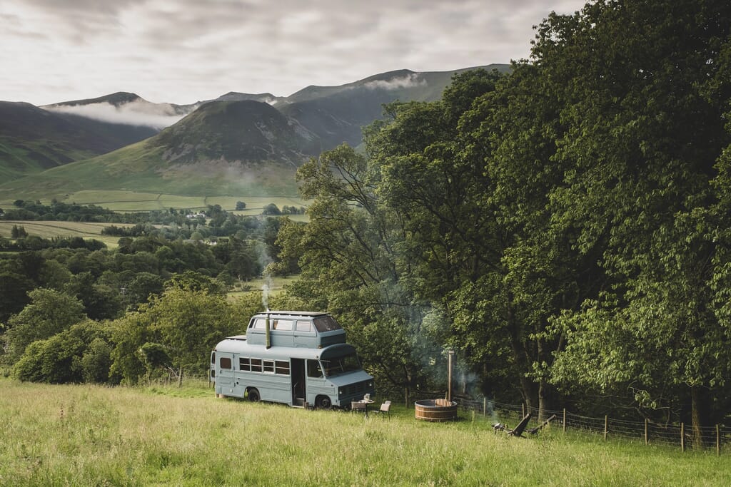 glamping bus Lake District glamping bus Lake District