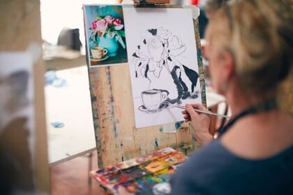 new brewery arts cirencester painting workshop
