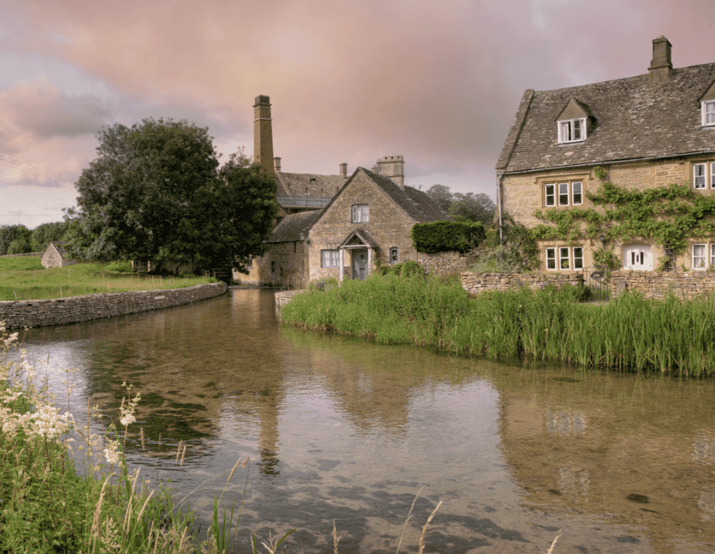 Upper slaughter village in the Cotsolds Upper slaughter village in the Cotsolds