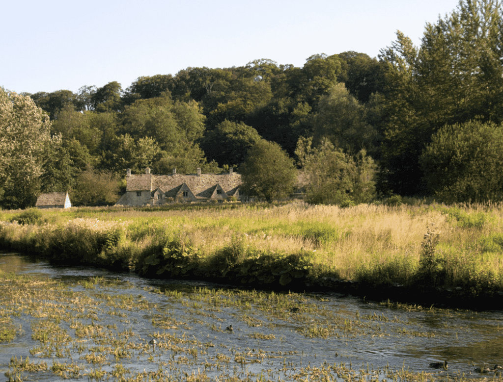 bibury in the cotswolds - village bibury in the cotswolds - village