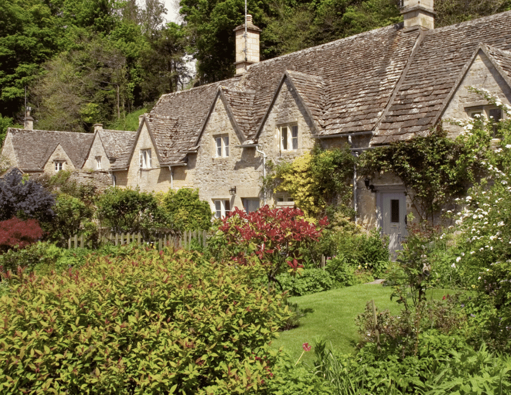bibury in the cotswolds - village bibury in the cotswolds - village