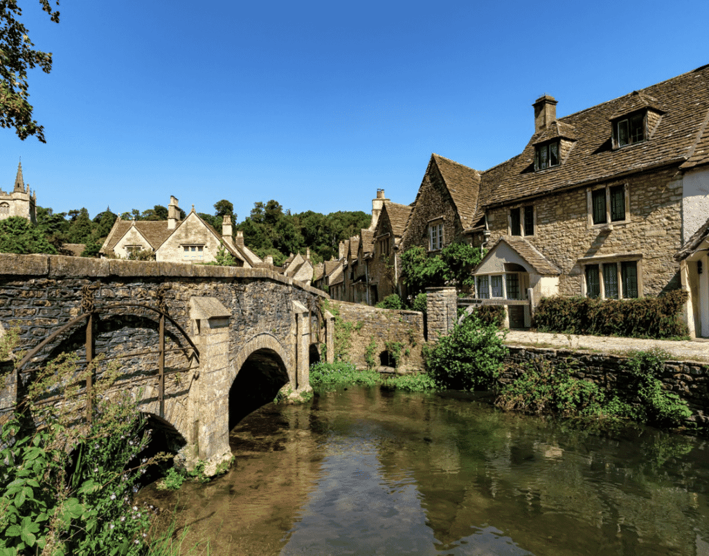 castle coombe in the cotswolds - village castle coombe in the cotswolds - village
