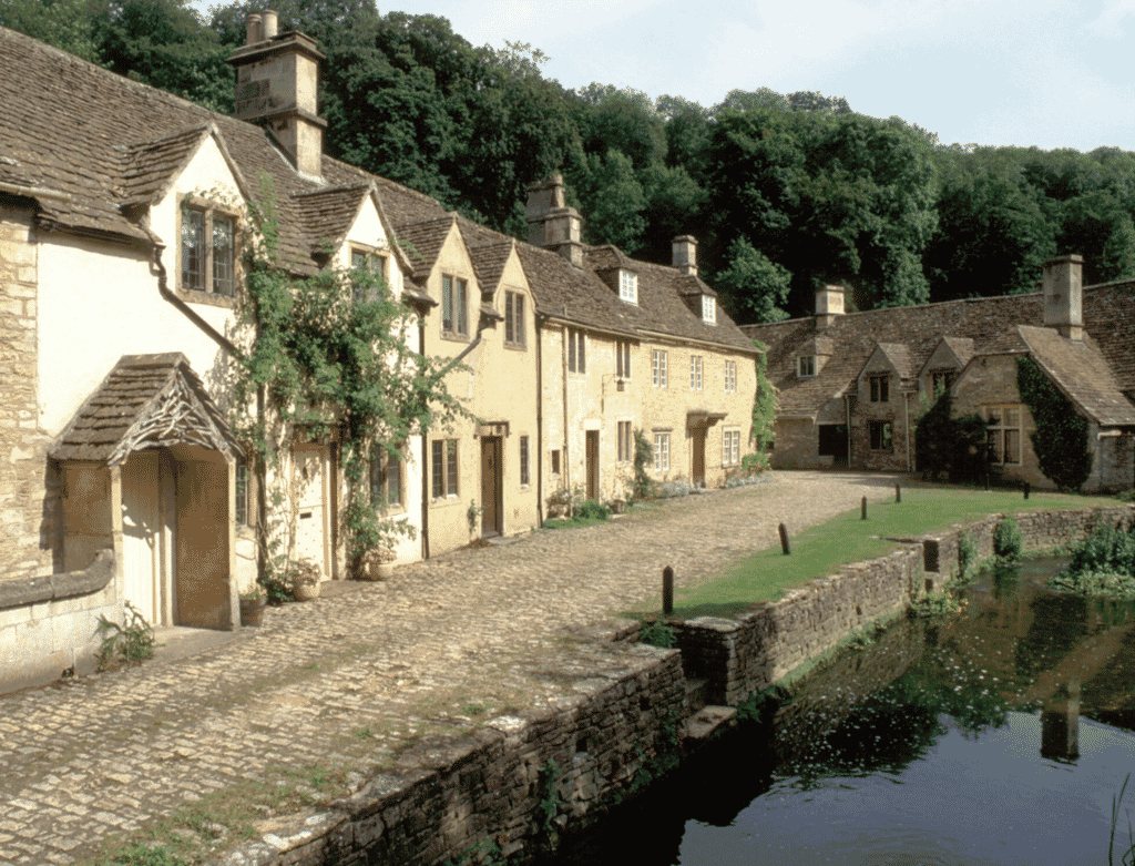 castle coombe in the cotswolds - village castle coombe in the cotswolds - village