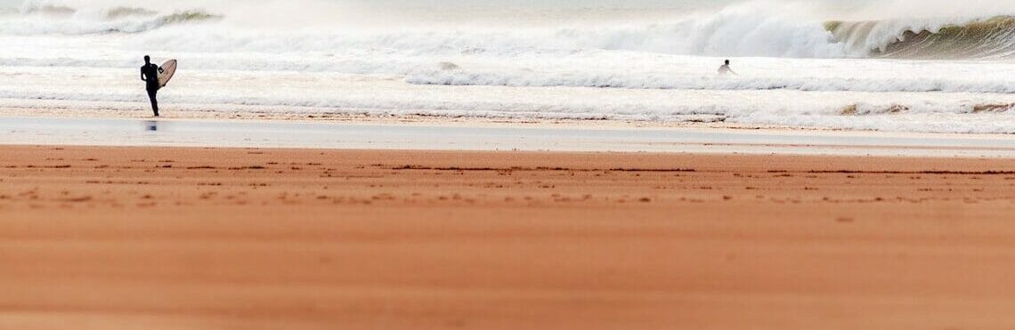surfer in north devon