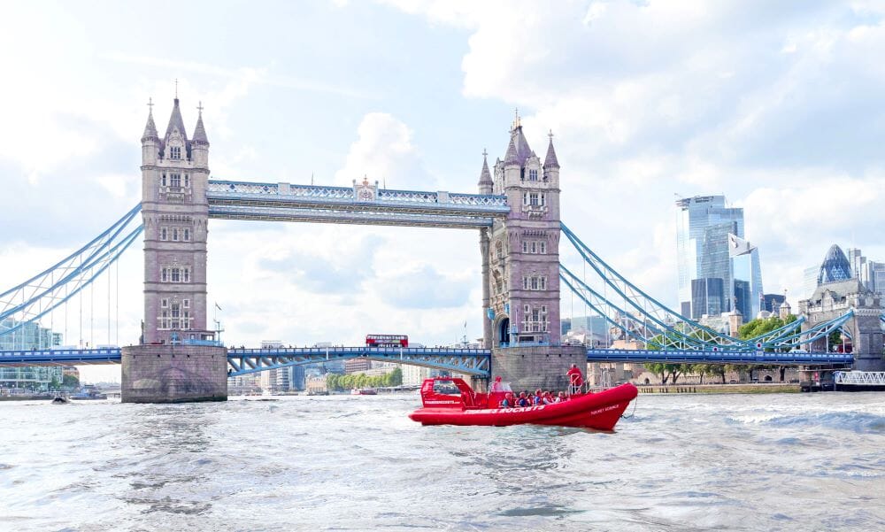 thames rib ride london - tower bridge