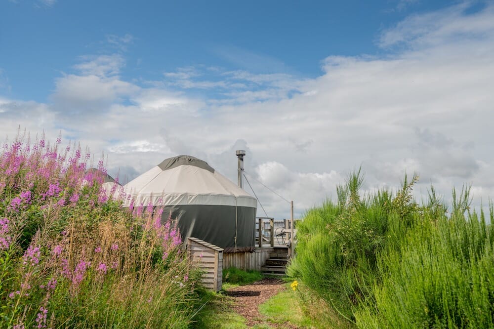 glamping in perthshire scotland - yurts at alexander house
