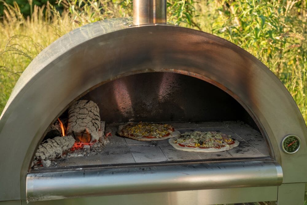 hen party glamping pizza oven at big skies glamping cotswolds