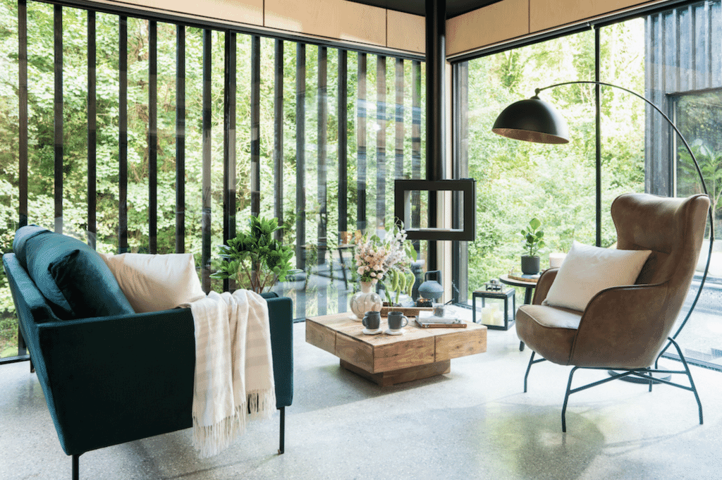 Wildwood Spa in Devon: living room Wildwood Spa in Devon: living room