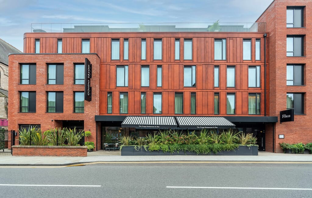 exterior of the indigo hotel in chester exterior of the indigo hotel in chester